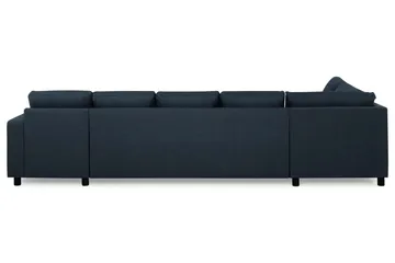 Crazy 5-sits Vänstervänd U-formad X-Large Soffa med Divan och Schäslong i Tyg - Mörkblå - Möbler - Soffa - U-soffa