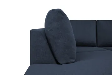 Crazy 5-sits Vänstervänd U-formad X-Large Soffa med Divan och Schäslong i Tyg - Mörkblå - Möbler - Soffa - U-soffa
