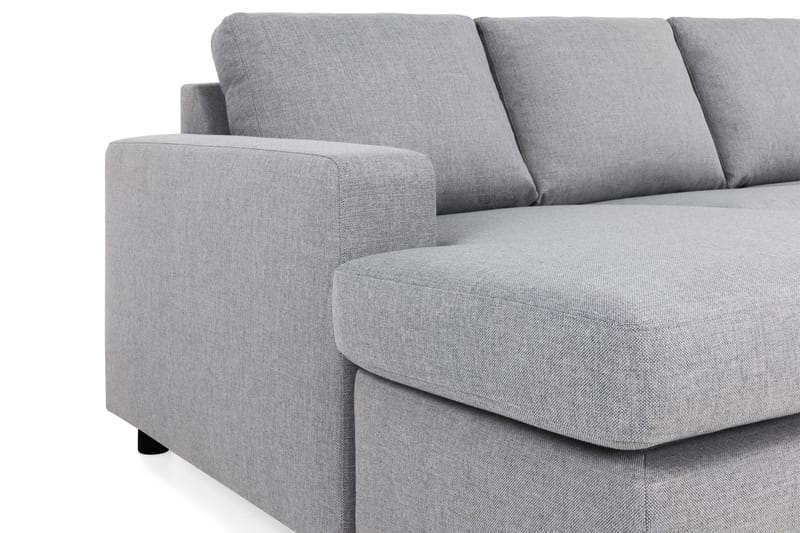 Crazy 6-sits Högervänd U-formad XX-Large Soffa med Divan och Schäslong i Tyg - Grå - Möbler - Soffa - U-soffa