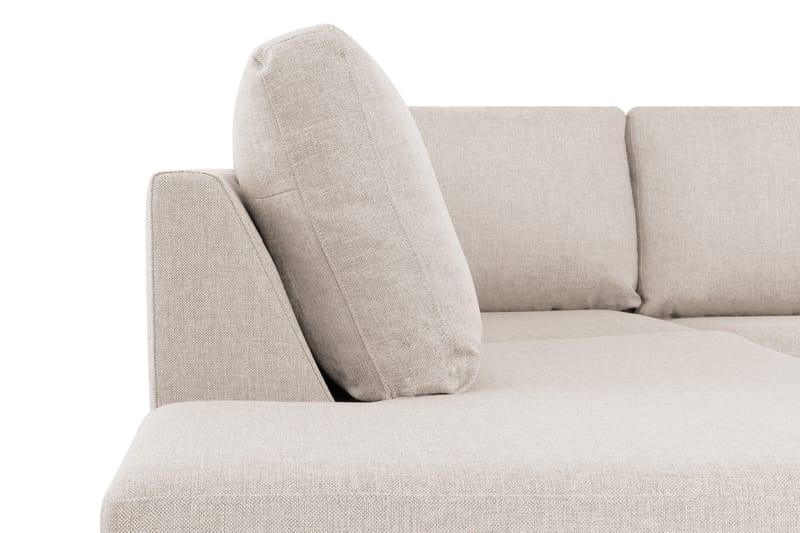 Crazy 6-sits Vänstervänd U-formad XX-Large Soffa med Divan och Schäslong i Tyg - Beige - Möbler - Soffa - U-soffa