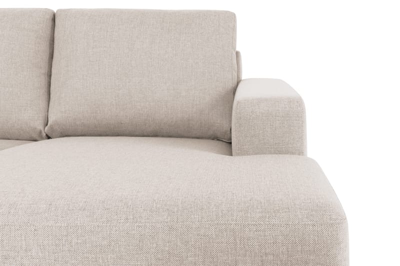 Crazy 6-sits Vänstervänd U-formad XX-Large Soffa med Divan och Schäslong i Tyg - Beige - Möbler - Soffa - U-soffa