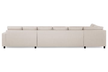Crazy 6-sits Vänstervänd U-formad XX-Large Soffa med Divan och Schäslong i Tyg - Beige - Möbler - Soffa - U-soffa