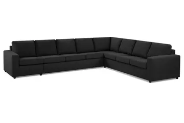 Crazy 7-sits Vändbar L-formad XX-Large Hörnsoffa i Tyg - Antracit - Möbler - Soffa - Hörnsoffa