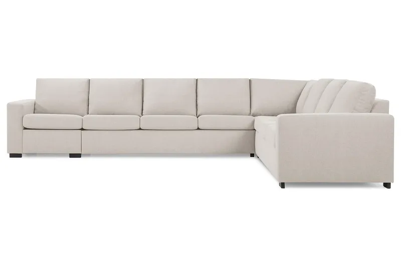 Crazy 7-sits Vändbar L-formad XX-Large Hörnsoffa i Tyg - Beige - Möbler - Soffa - Hörnsoffa