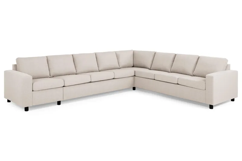 Crazy 7-sits Vändbar L-formad XX-Large Hörnsoffa i Tyg - Beige - Möbler - Soffa - Hörnsoffa