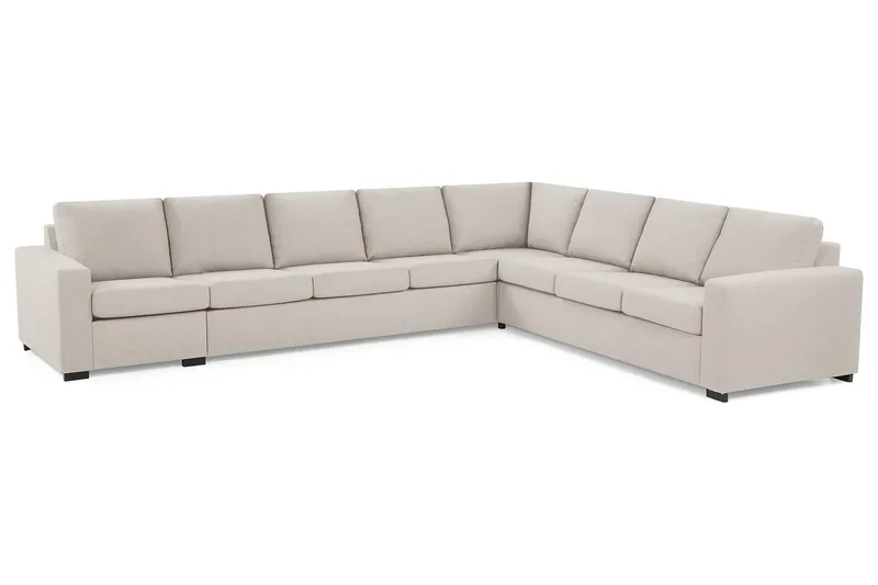 Crazy 7-sits Vändbar L-formad XX-Large Hörnsoffa i Tyg - Beige - Möbler - Soffa - Hörnsoffa