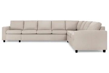 Crazy 7-sits Vändbar L-formad XX-Large Hörnsoffa i Tyg - Beige - Möbler - Soffa - Hörnsoffa