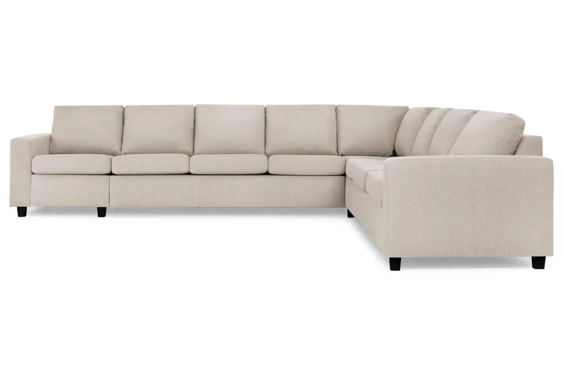 Crazy 7-sits Vändbar L-formad XX-Large Hörnsoffa i Tyg - Beige - Möbler - Soffa - Hörnsoffa