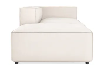 Cubo 3-sits Djup Modulsoffa + Fotpall i Tyg - Vit - Möbler - Soffa - Modulsoffa - Komplett modulsoffa