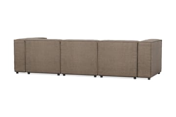 Cubo 4-sits Djup Modulsoffa i Tyg - Grå - Möbler - Soffa - 3 sits soffa