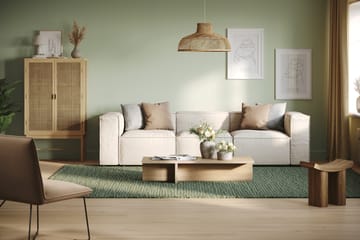 Cubo 4-sits Djup Modulsoffa i Tyg - Vit - Möbler - Soffa - 3 sits soffa