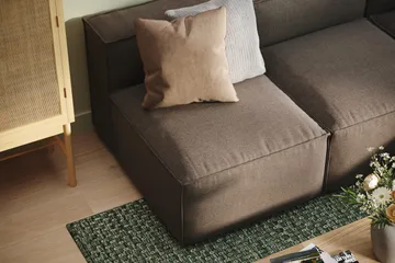 Cubo 5-sits L-formad Djup Modulhörnsoffa i Tyg - Grå - Möbler - Soffa - Hörnsoffa