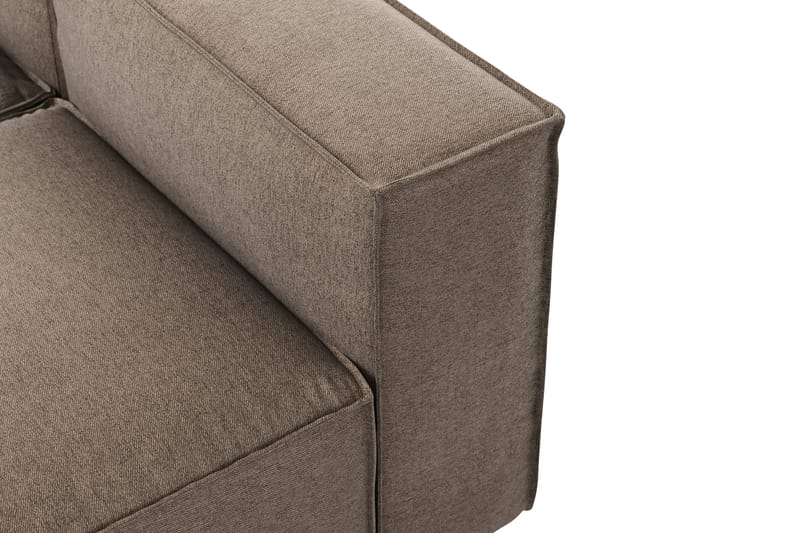 Cubo 5-sits L-formad Djup Modulhörnsoffa i Tyg - Grå - Möbler - Soffa - Hörnsoffa