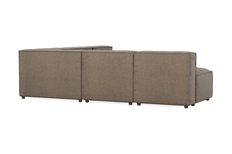 Cubo 5-sits L-formad Djup Modulhörnsoffa i Tyg - Grå - Möbler - Soffa - Hörnsoffa