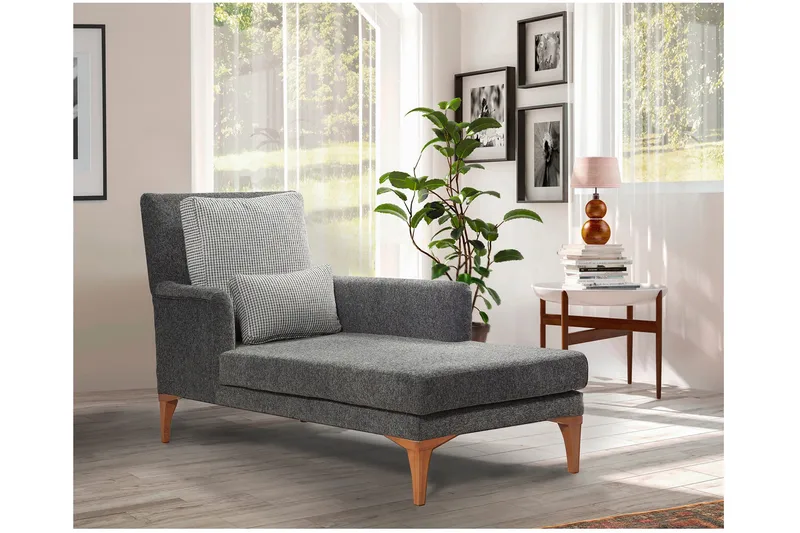 Biforco Dagbädd med Rygg - Antracit/Natur - Möbler - Soffa - Dagbädd