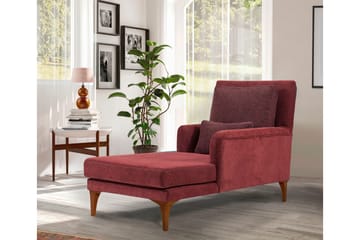 Biforco Dagbädd med Rygg - Röd/Natur - Möbler - Soffa - Dagbädd