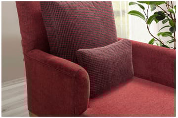 Biforco Dagbädd med Rygg - Röd/Natur - Möbler - Soffa - Dagbädd