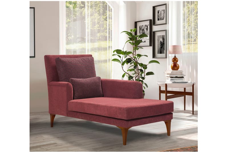 Biforco Dagbädd med Rygg - Röd/Natur - Möbler - Soffa - Dagbädd