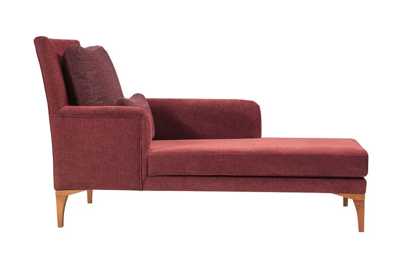 Biforco Dagbädd med Rygg - Röd/Natur - Möbler - Soffa - Dagbädd