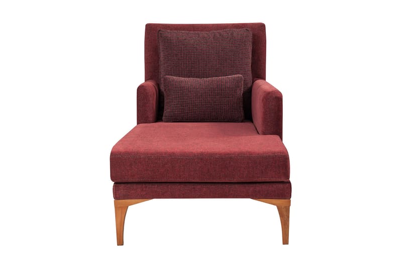 Biforco Dagbädd med Rygg - Röd/Natur - Möbler - Soffa - Dagbädd