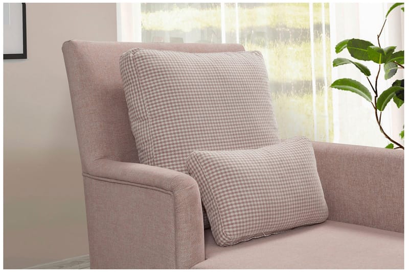 Biforco Dagbädd med Rygg - Rosa/Natur - Möbler - Soffa - Dagbädd