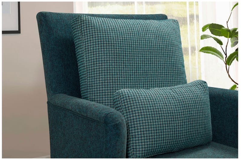 Biforco Dagbädd med Rygg - Turkos/Natur - Möbler - Soffa - Dagbädd