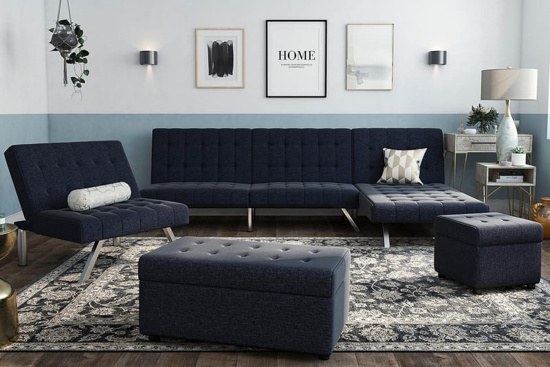 Dagbädd Emily Marinblå - Dorel Home - Möbler - Soffa - Dagbädd