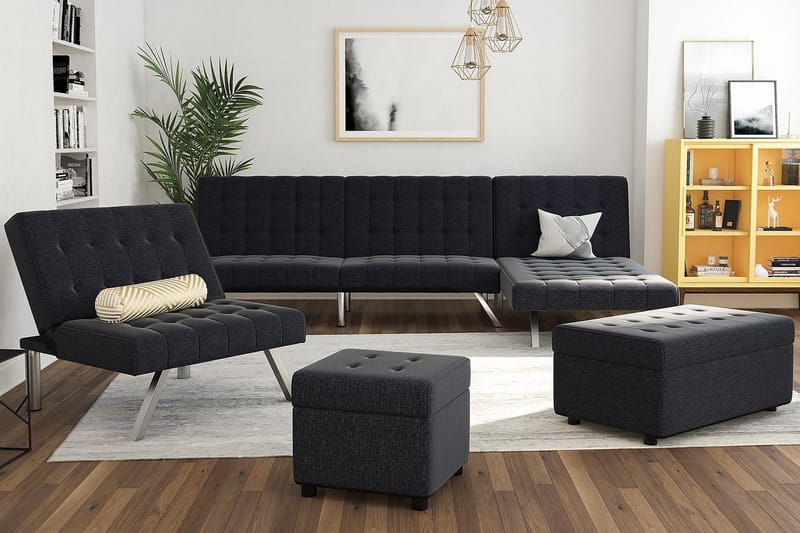 Dagbädd Emily Marinblå - Dorel Home - Möbler - Soffa - Dagbädd