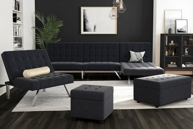 Dagbädd Emily Marinblå - Dorel Home - Möbler - Soffa - Dagbädd