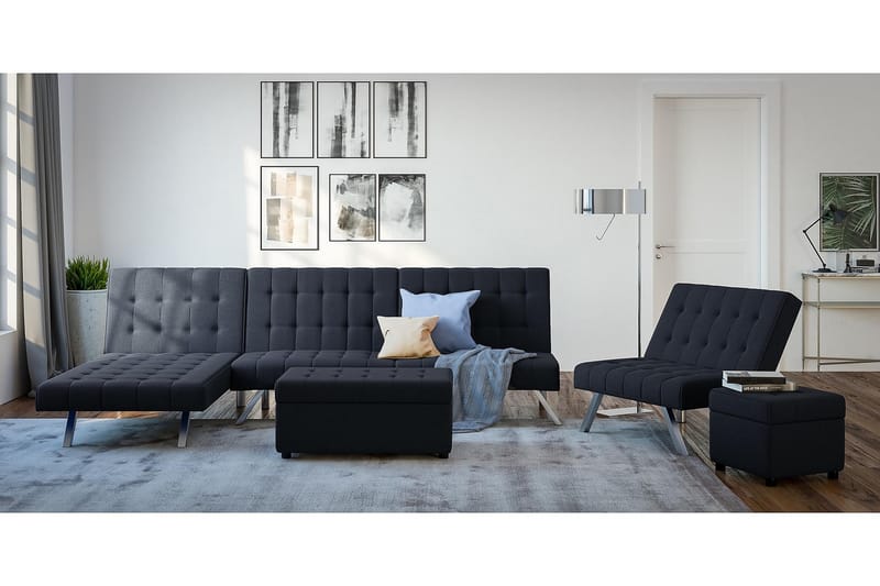 Dagbädd Emily Marinblå - Dorel Home - Möbler - Soffa - Dagbädd