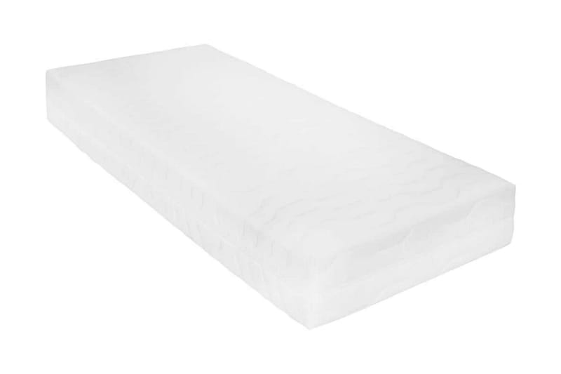 Dagbädd med madrass 90x200 cm vit massiv furu - Vit - Dagbädd