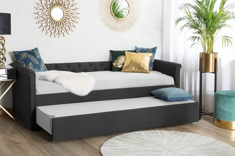 Libourne Dagbädd 90|200 cm - Grå - Möbler - Soffa - Dagbädd - Dagbädd dubbelsäng