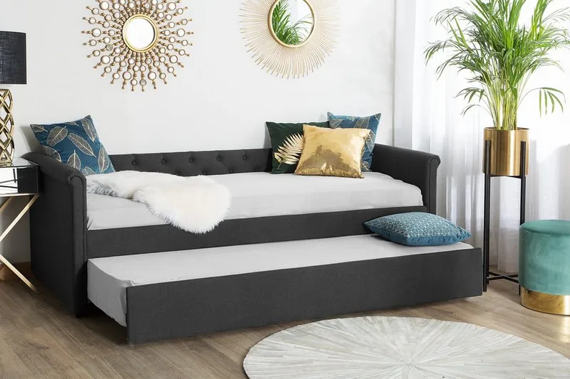 Libourne Dagbädd 90|200 cm - Grå - Möbler - Soffa - Dagbädd - Dagbädd dubbelsäng