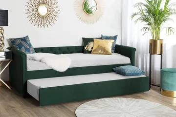 Libourne Dagbädd 90|200 cm - Grön - Möbler - Soffa - Dagbädd - Dagbädd dubbelsäng