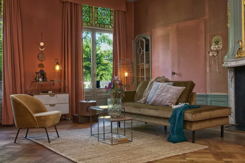 Lissbon Dagbädd Vänster - Gul - Möbler - Soffa - Dagbädd - Dagbädd dubbelsäng