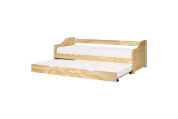 Dagbädd Luneray med lamellram Ljus Trä - Ljus Trä - Möbler - Säng - Gästsäng & extrasäng - Utdragssäng
