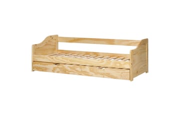 Dagbädd Luneray med lamellram Ljus Trä - Ljus Trä - Möbler - Säng - Gästsäng & extrasäng - Utdragssäng