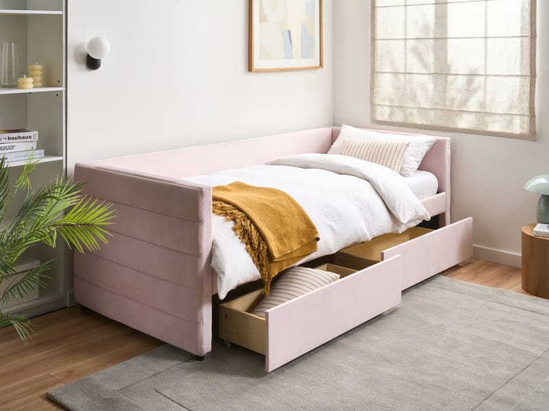 Dagbädd Marray - Pastellrosa - Möbler - Soffa - Sammetssoffa