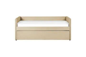Dagbädd Troyes med lamellram Beige - Beige - Möbler - Säng - Gästsäng & extrasäng - Utdragssäng