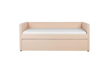 Dagbädd Troyes med lamellram Rosa - Rosa - Möbler - Säng - Gästsäng & extrasäng - Utdragssäng