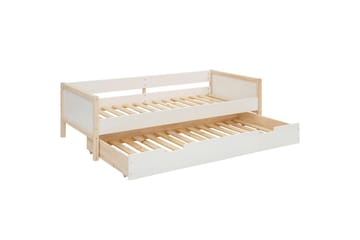 Dagbäddar utan rygg Loft24 Sängsoffa Square Line Vit,Natur - Möbler - Soffa - Dagbädd