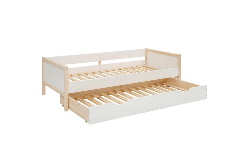 Dagbäddar utan rygg Loft24 Sängsoffa Square Line Vit,Natur - Möbler - Soffa - Dagbädd