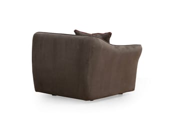 Damor Svängd Soffa 5-sits - Brun - Möbler - Soffa - Sammetssoffa