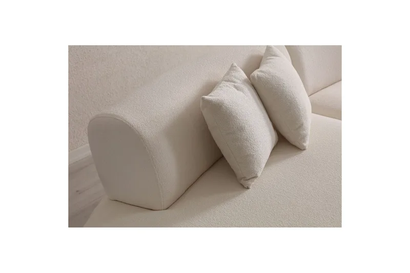 Dariya Svängd Soffa 3-sits - Cream - Möbler - Soffa - 3 sits soffa