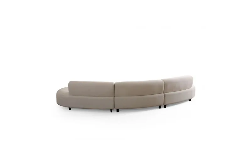 Dariya Svängd Soffa 4-sits - Cream - Möbler - Soffa - 4 sits soffa