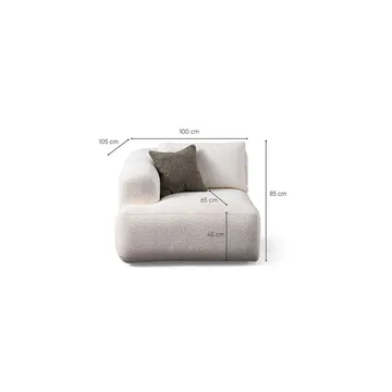 Dashwood 4-sits Hörnsoffa - Krämvit - Möbler - Soffa - Hörnsoffa