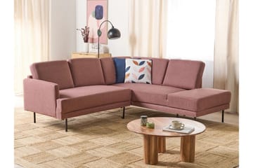 Deajna Hörnsoffa 4-sits - Rosa/Brun/Svart - Möbler - Soffa - Hörnsoffa