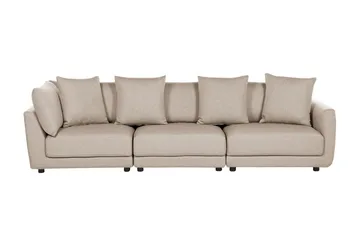 Delisha Soffa 3-sits - Beige/Svart - Möbler - Soffa - 3 sits soffa