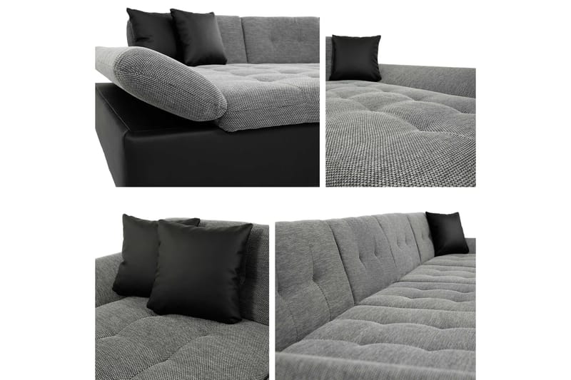 Dewitt Bäddsoffa Dubbelschäslong 4-sits i Sammet - Gul - Möbler - Soffa - Sammetssoffa