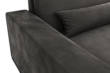 Copenhagen 3 sits L Soffa Sammet med schäslong Höger - Grå - Möbler - Soffa - Divansoffa & schäslongsoffa - 2 sits soffa med divan